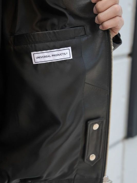 【26SS】レザードリズラーブルゾン -  LEATHER DRIZZLER JACKET - BLACK