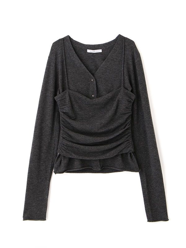 ハイゲージツインニット (GREY)