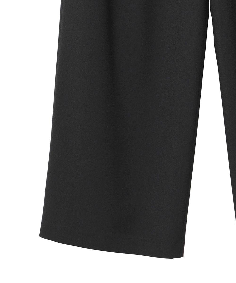 ベーシックタックパンツ -  BASIC TUCK PANTS - BLACK