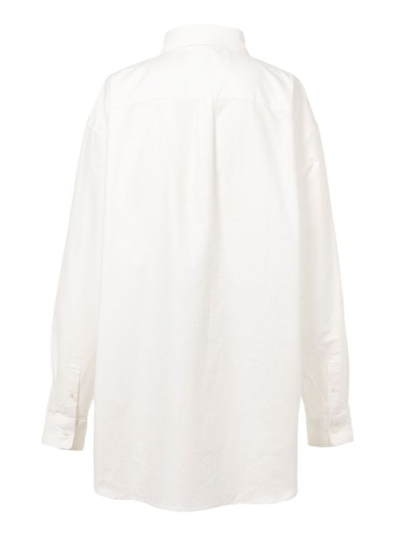 オーバーサイズ オックスフォードシャツ - Oversized Oxford Shirt (WHITE)