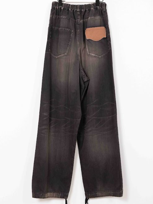 【25SS】ライトデニム ワイドパンツ - Light Denim Wide Pants - BLACK