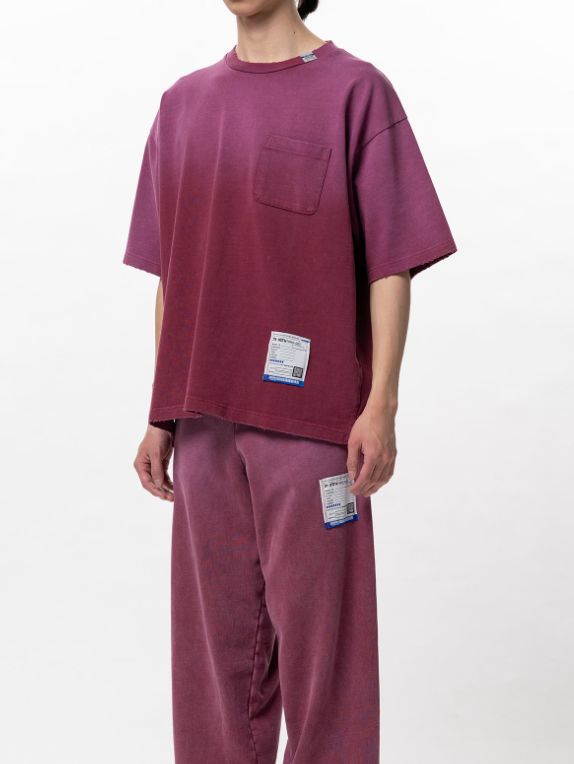 ディストレスト Tシャツ - Sun Faded Like Distressed Pocket T-shirt (RED)