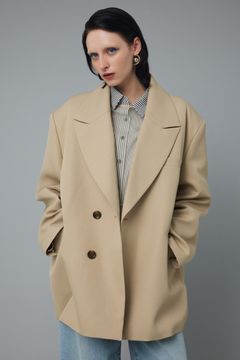 オーバーサイズ シルエット ジャケット - Over silhouette jacket - BEG