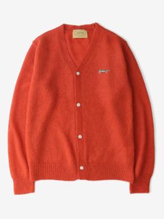 モヘアニットカーディガン - MOHAIR KNIT CARDIGAN - ORANGE
