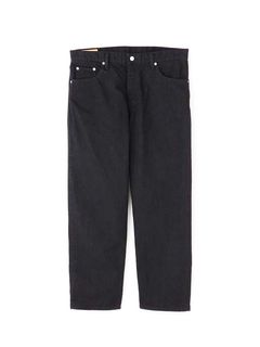 ブラック デニム ワイド パンツ - BLACK DENIM WIDE PANTS