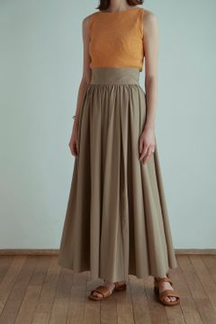 ボリュームマキシスカート - VOLUME MAXI SKIRT BEIGE