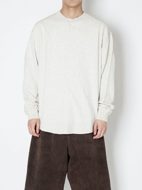 「FAITH(フェイス)コラボ 2PAC SET (ヘンリーネック+クルーネックカットソー) OATMEAL