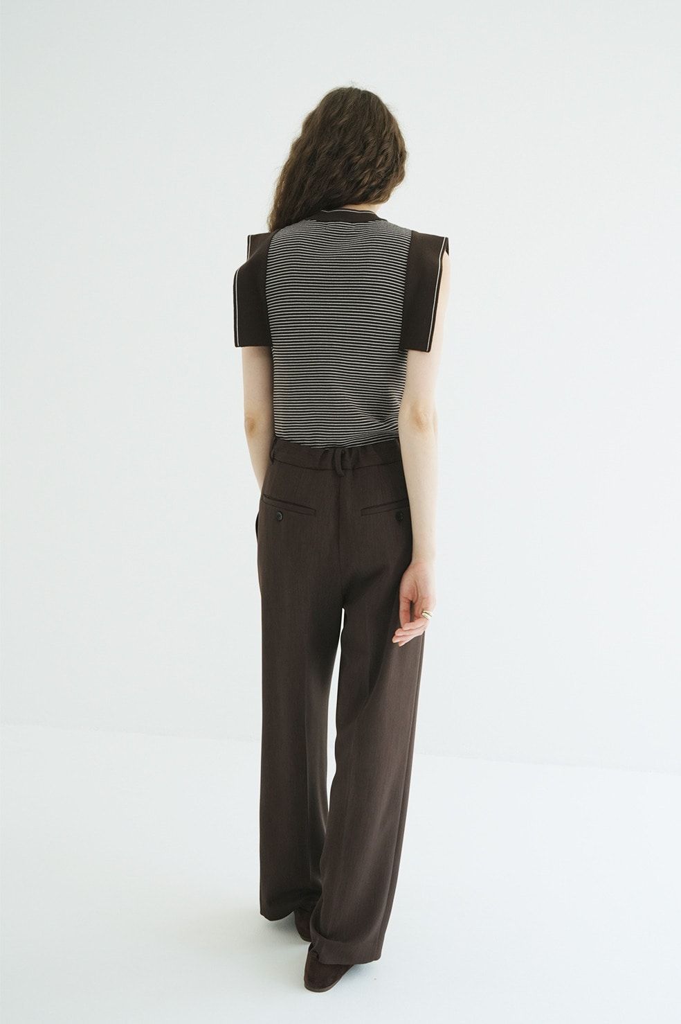 【27AW】 スクエアスリーブニットトップス - SQUARE SLEEVE KNIT TOPS (BORDER)