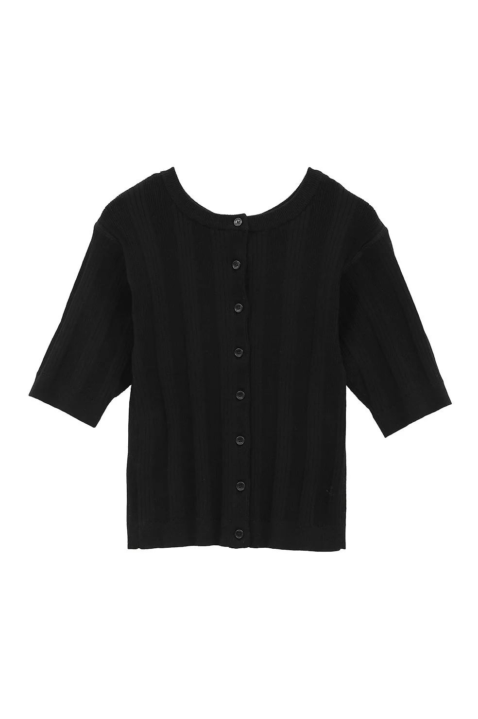 CLANE リブニットカーディガン CLANE - ファイスリブ ニット カーディガン - W FACE RIB KNIT
