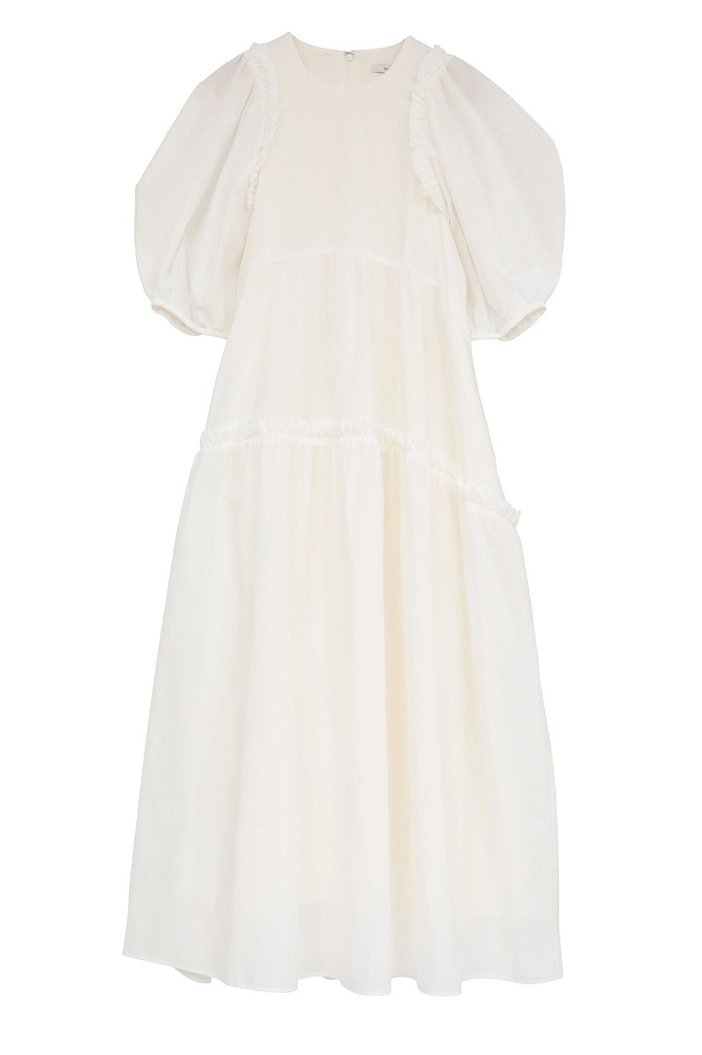 バルーンフリルワンピース -  BUBBLE FRILL ONEPIECE (WHITE)
