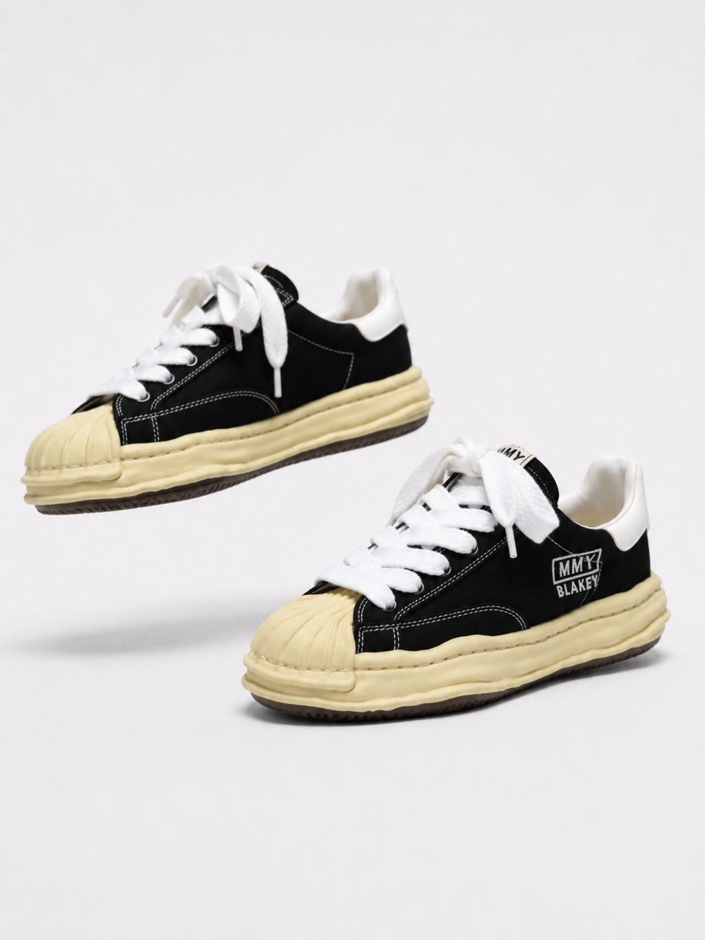 【BLAKEY / ブレイキー】 オリジナルソールスニーカー / VL OG Sole Canvas Low-top Sneake -  BLACK - A09FW732