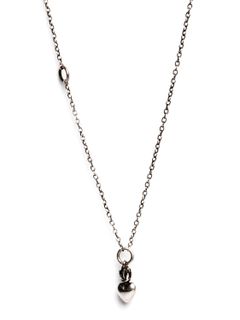 チェーン ミニ ネックレス ハート  - chain mini heart- M7110