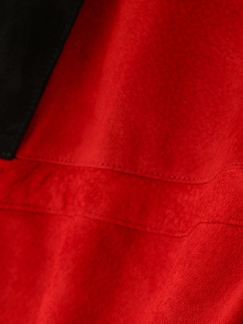 レザーマウンテンパーカー - LEATHER MOUNTAIN PARKA -RED