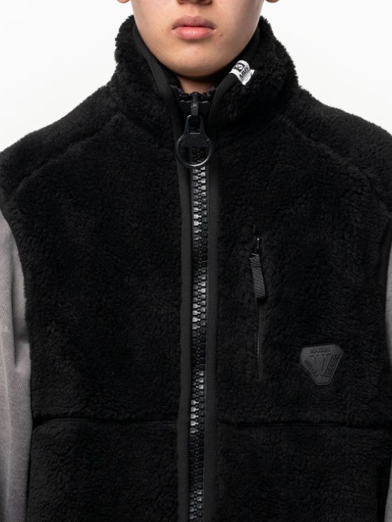 【26AW】 ワイドバッグボアベスト - Wide Back Boa Vest - BLACK