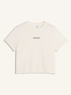 【レディース】  PARIS ロゴ ベイビー Tシャツ (noble beige)