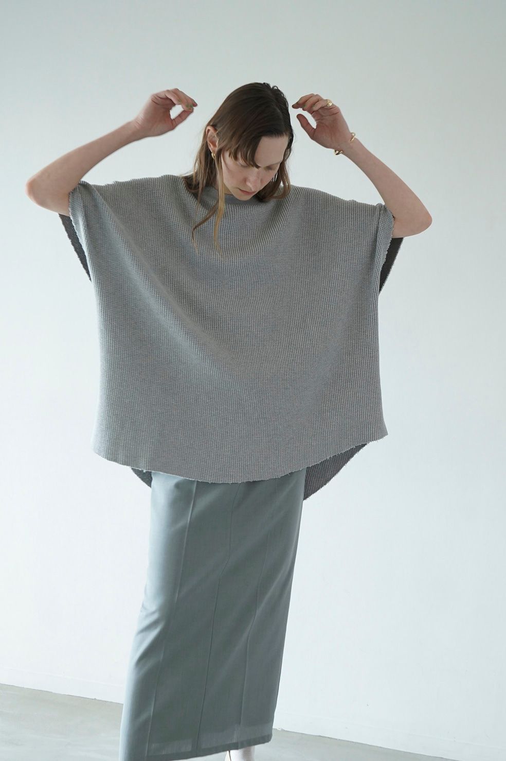 CLANE - サーマル ビッグ トップス - THERMAL BIG TOPS - GREY