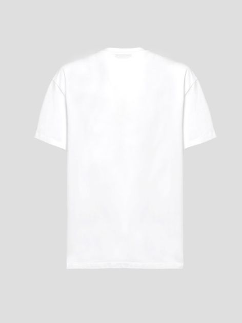 【メンズ】 ロゴプリントTシャツ - PAINT BRUSHED LOGO T-SHIRTS - WHITE
