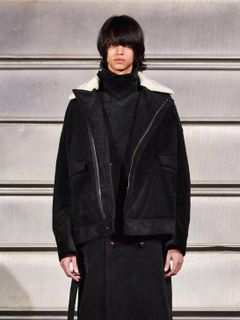 ボンバージャケット - FAUX FUR COLLAR BLOUSON