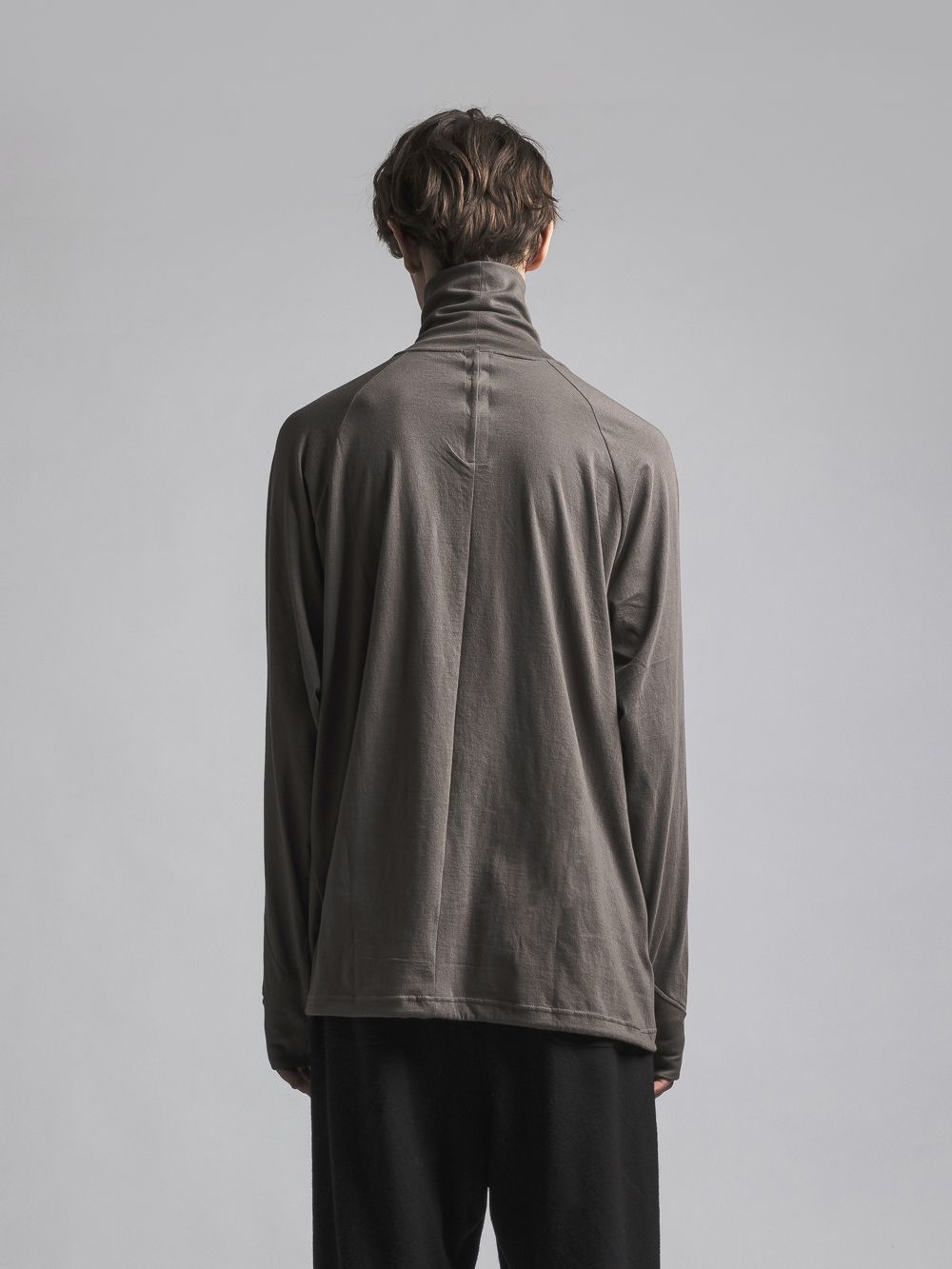 タートルネックカッソー - 40/- soft jersey Turtle necked T KHAKI