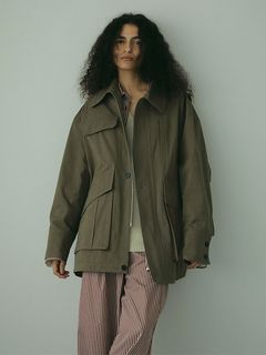 ハイカウントミリタリーコート - KHAKI