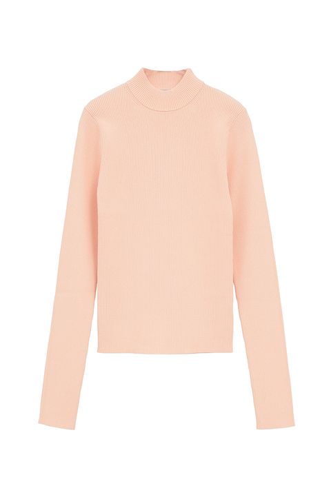 【26AW】 ハイネックリブニットトップス -  H/N RIB KNIT TOPS （PINK）