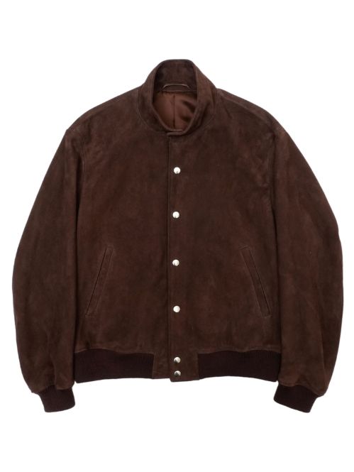 スウェードボンバージャケット - SUEDE BOMBER JACEKT(BROWN)