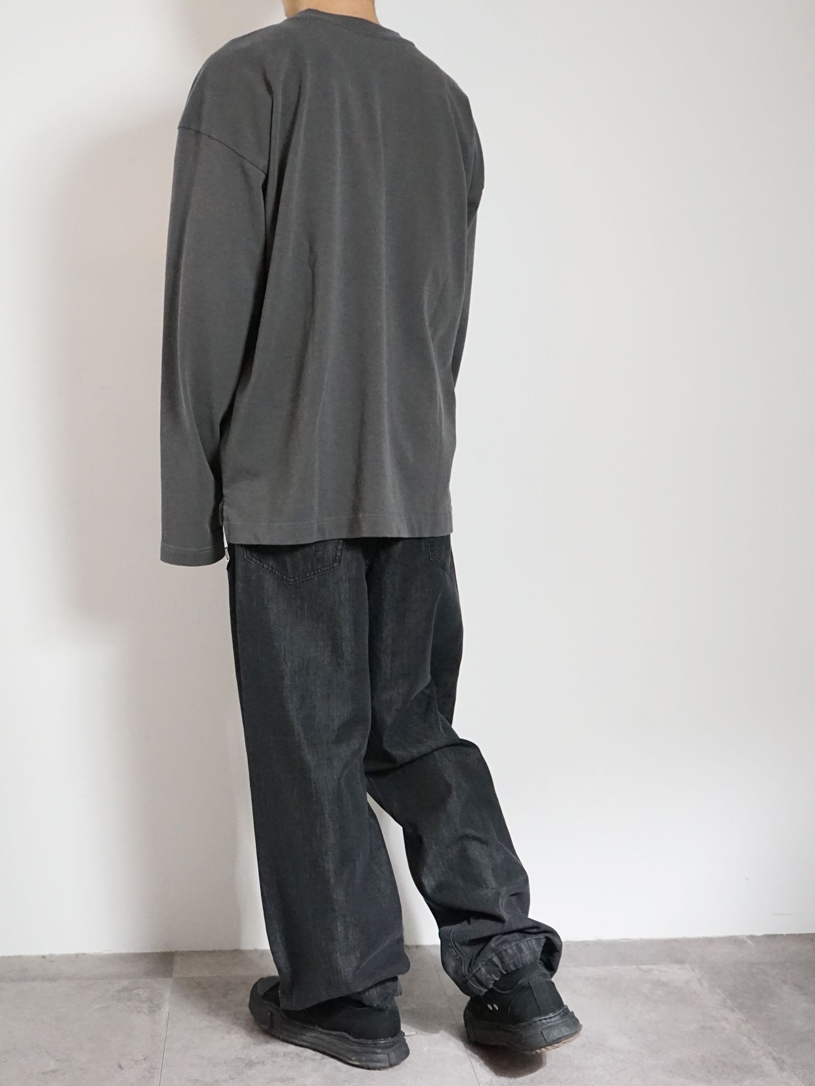 ポケットロングスリーブカットソー - POKET LS TEE - D/GREY