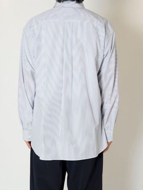 トーマスメイソン ストライプ レギュラー シャツ - T.M. STRIPE REGULAR COLLAR L/S SHIRT[WHITE STRIPE]