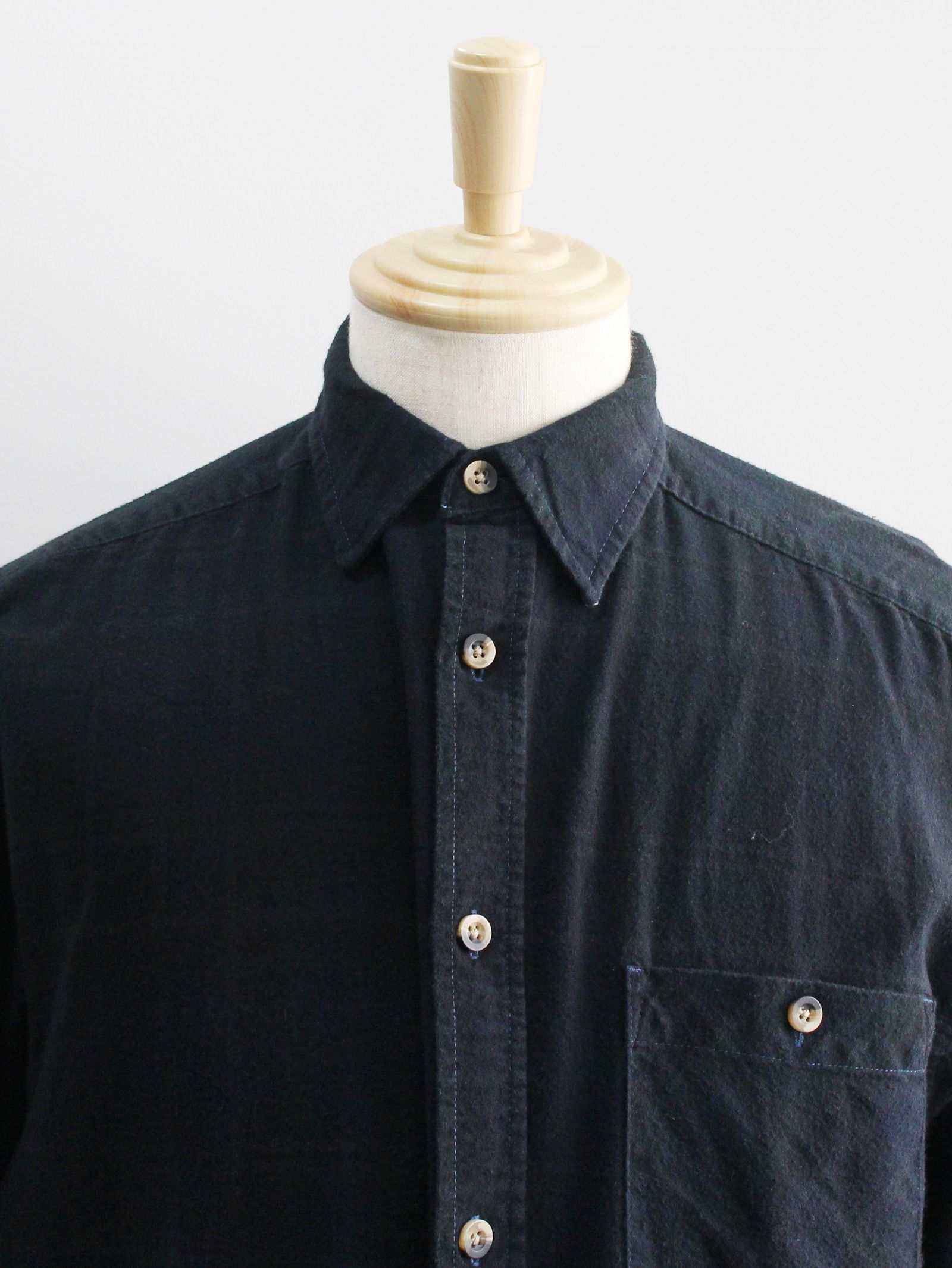 コラボレーションシャツ SBS×OUTDOOR PRODUCTS / REWORK POCKETABLE SHIRTS - BLACK