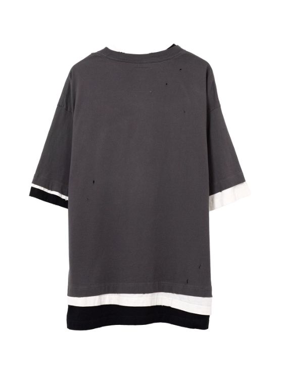 トリプルレイヤードティーシャツ - Triple Layered T-shirt (BLACK)