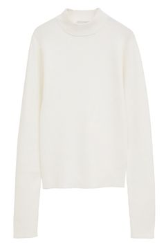 ハイネックリブニット	｜ H/N RIB KNIT TOPS (WHITE)