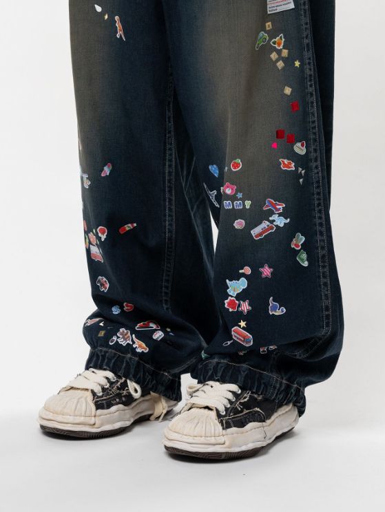 ステッカーデニム - BAKER JEANS w ST (INDIGO)