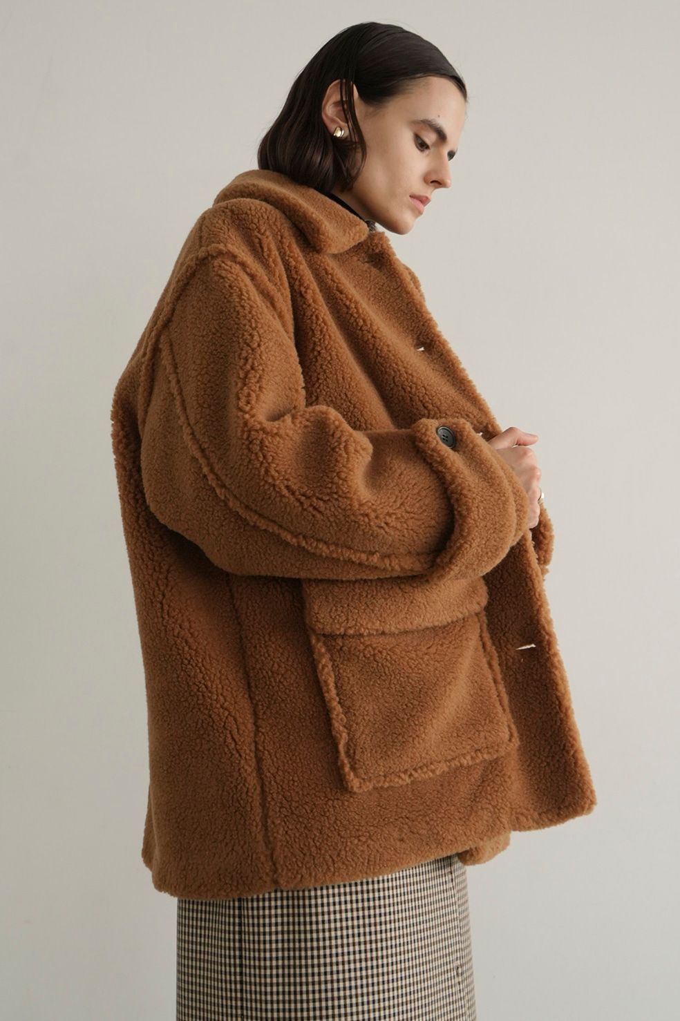 CLANE - ラージポケット ボア オーバーコート - RIDGE POCKET CLANE - ラージポケット ボア オーバーコート - RIDGE POCKET