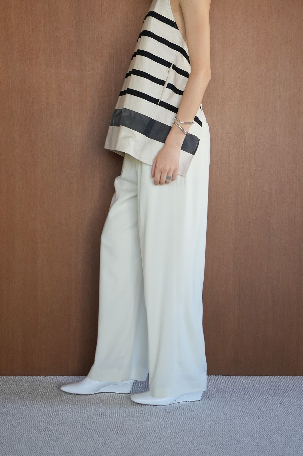 【24SS】ベーシックタックパンツ -  BASIC TUCK PANTS - IVORY