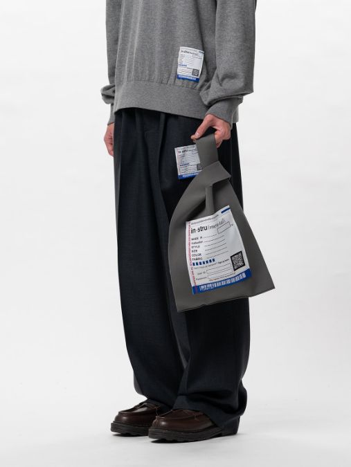 ミラノリブ ショッピングバッグ - Milan Rib Shop Bag - D/GREY