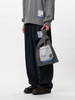 ミラノリブ ショッピングバッグ - Milan Rib Shop Bag - D/GREY