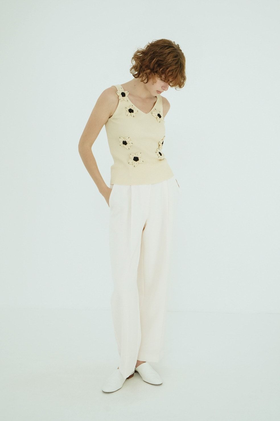 ツーウェイタックストレートパンツ - 2WAY TUCK STRAIGHT PANTS (BROWN)