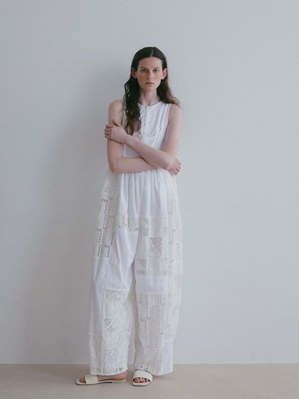 リングドットフライスタンクトップ （WHITE）