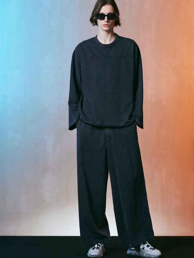 ロングスリーブ カットソー - CPigment-Dye Sweat Prime-Over Football Crew Neck Long-Sleeve T-Shirts