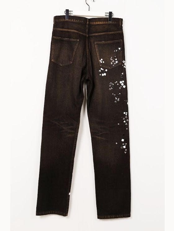 エンベリッシュド ジーンズ - EMBELLISHED JEANS (BLACK)