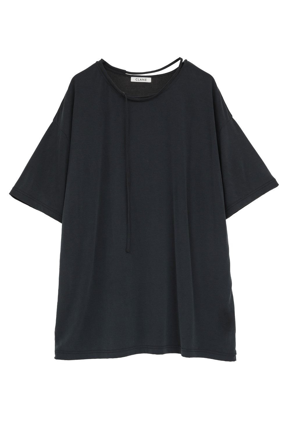 コードカットソー - DROOP THIN CODE SOFT TOPS (BLACK)