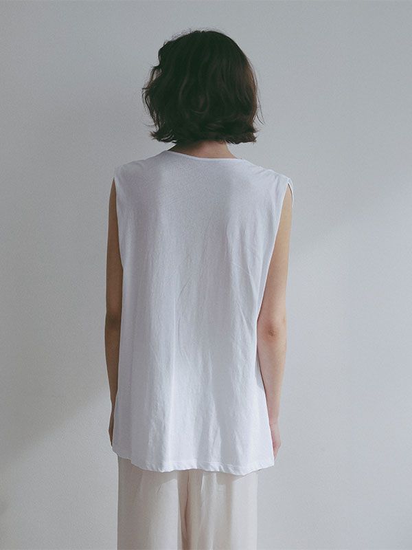 ハイツイストニットキャミソール （WHITE)