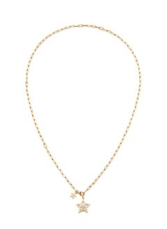 Brilliant Star Pendant Necklace （GOLD) - スターネックレス