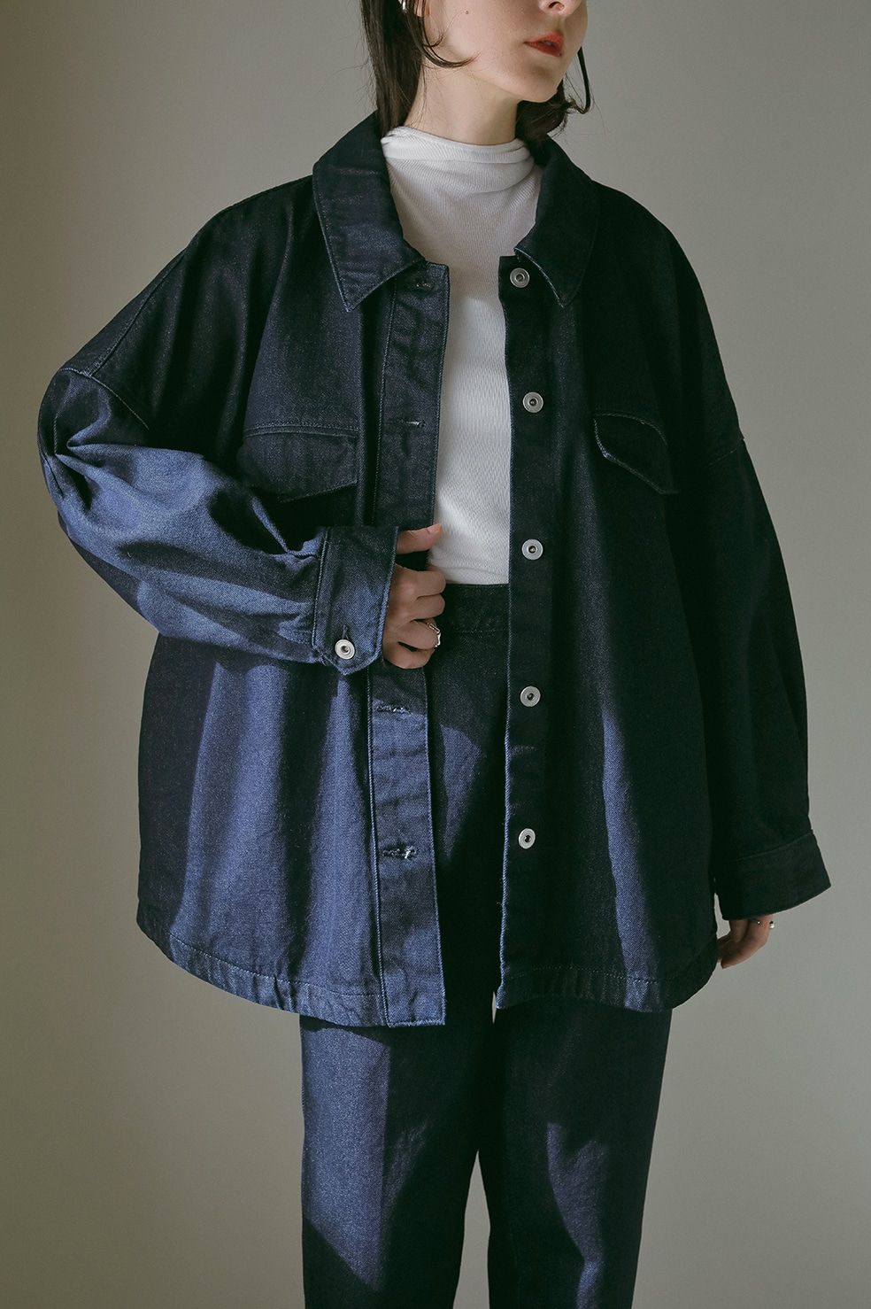 オーバーサイズデニムジャケット - OVER SIZE DENIM JACKET