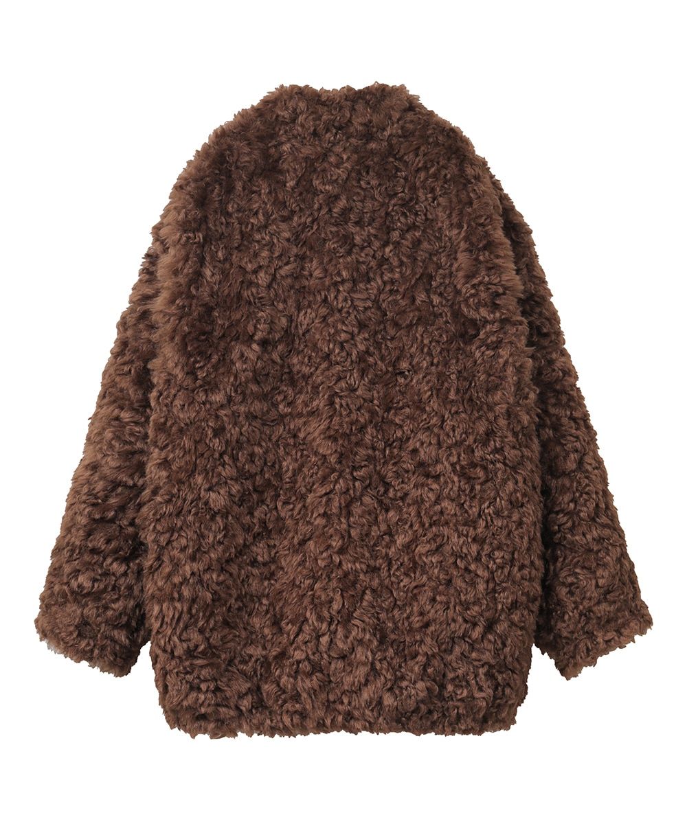 CLANE CURL FUR SHORT COAT M-