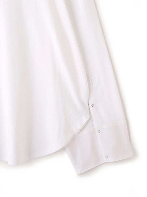 【4月下旬入荷】 ボートネックカフスロンTee  (WHITE）