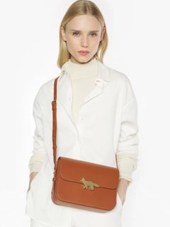 EDIE ラージバッグ - スムースレザー2WAYショルダーバッグ － ブラウン