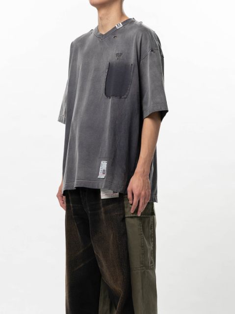 サンフェーデッドライク Vネック Tシャツ - Sun Faded Like V-neck T-shirt（BLACK)