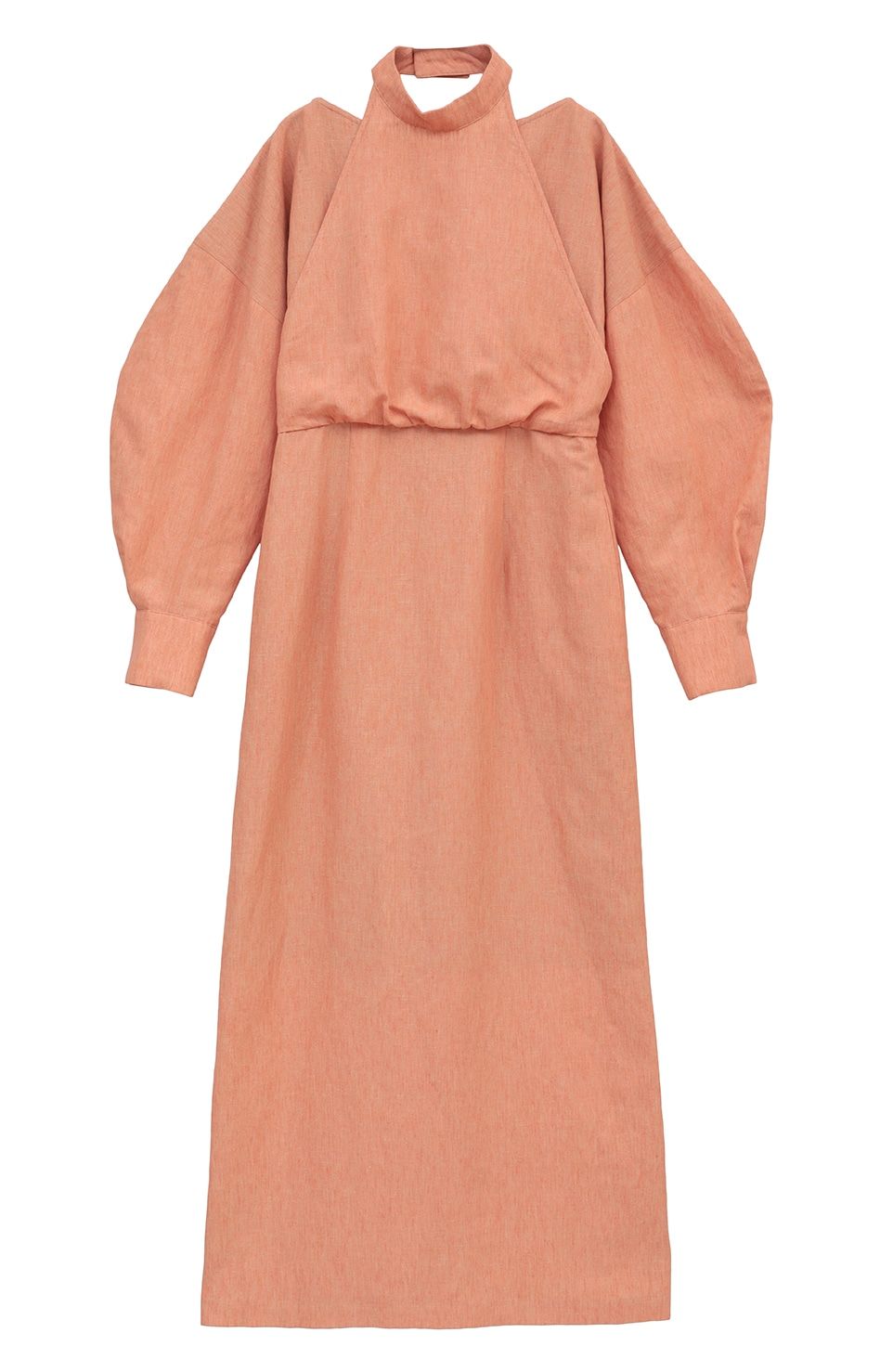 レイヤードワンピース -  HALTER LAYERED ONEPIECE - ORANGE