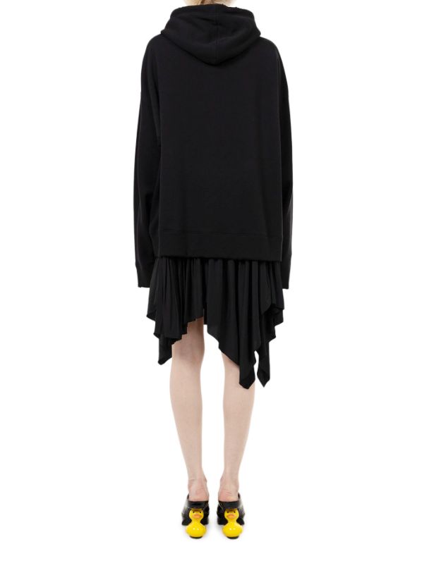 【レディース】フーディーコンバインドドレス | Hoodie Combined Dress (BLACK)